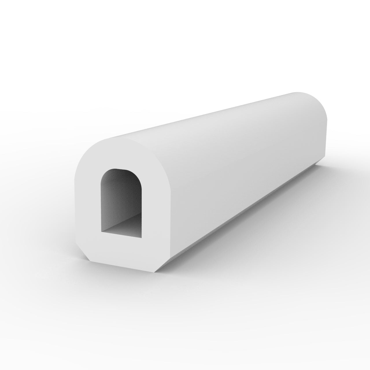 D fender rubber profile DD 50x60mm White