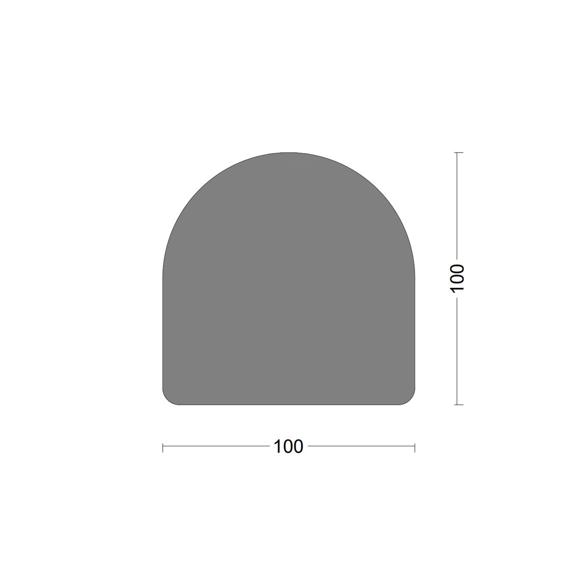 D fender rubber profile DS 100x100mm