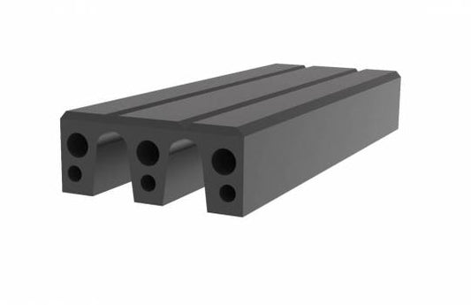 Rubber Composite M-fender blocks with UHMWPE Top layer